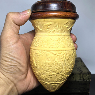 天一阁津门名家范制花模鬼谷子下山大鸡心蝈蝈葫芦叫罐鸣虫用具