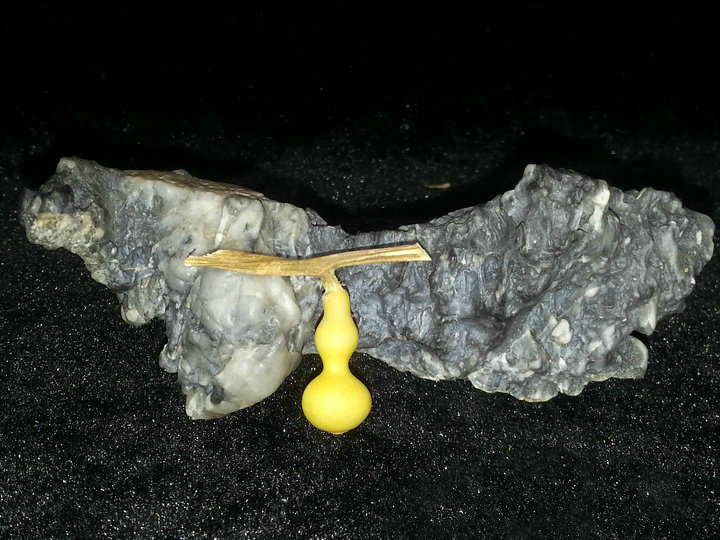 天一阁精品天津嘴2.2cm天然本长手捻八宝宫廷三庭三亭葫芦M09