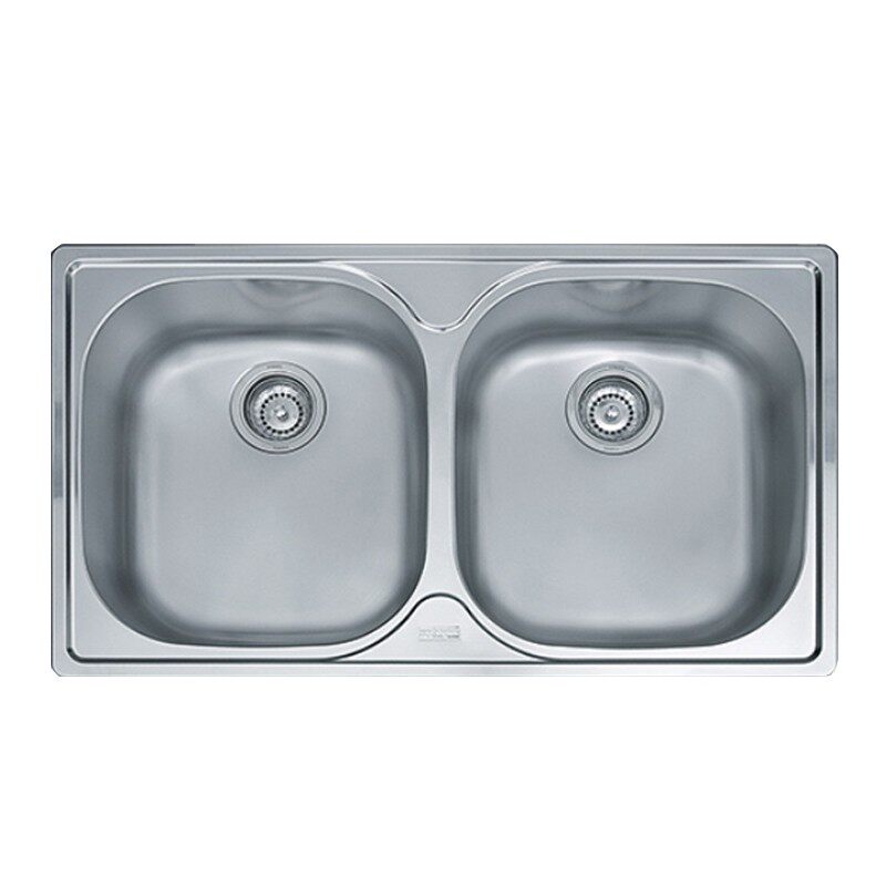 瑞士franke弗兰卡不锈钢拉丝厨房龙头双槽水槽洗菜洗碗池pfx620b