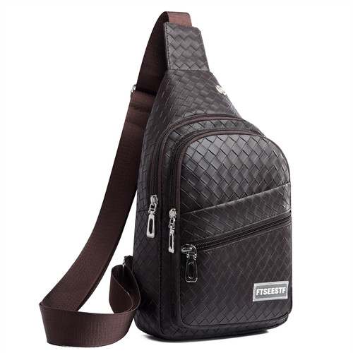 休闲斜肩包时尚胸前小背包手机包男潮韩版背包男士胸包单肩斜挎包