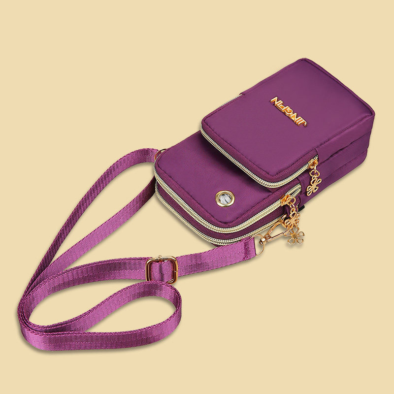 跑步手机包女斜挎散步迷你装手机袋小包包手腕手臂布袋运动女包