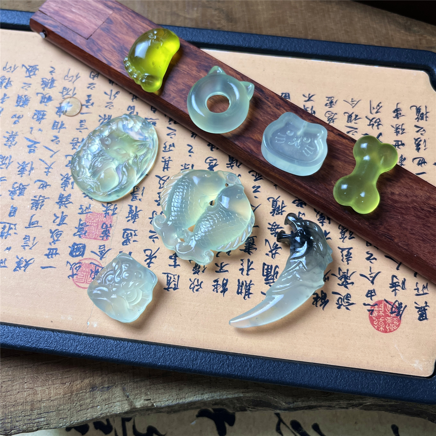 岫玉吊坠保真通透小尺寸玉石挂坠