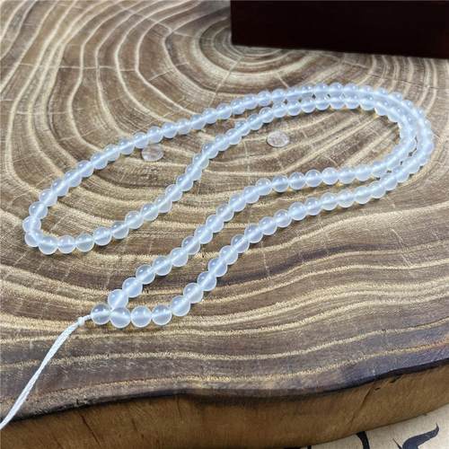 天然岫玉冰种珠链高货配饰DIY