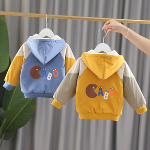 加厚休闲宝宝上衣 夹棉冬季 男童加绒外套秋冬2025新款 儿童洋气韩版