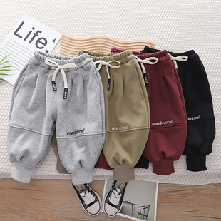 秋冬季 小童宝宝保暖裤 加绒裤 长裤 加厚 儿童外穿洋气休闲裤 男童韩版