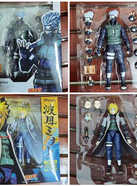SHF 火影忍者 旗木卡卡西 波风水门 礼物 可动公仔摆件手办模型