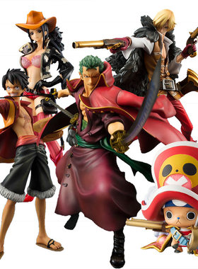 MEGAHOUSE POP 海贼王限定 草帽路飞索隆娜美鹰眼罗白胡子手办