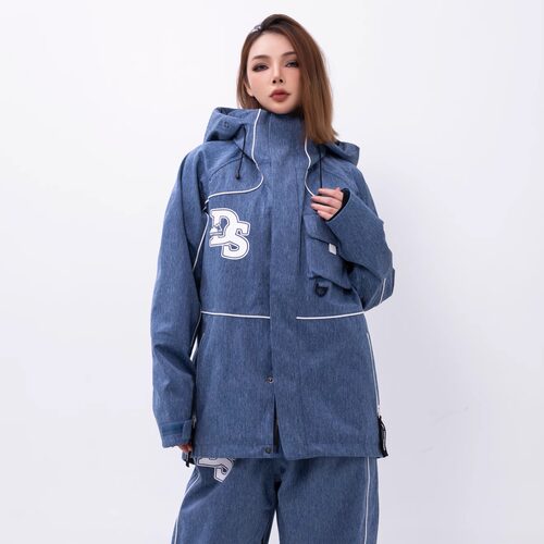 Drysnow 2425 牛仔滑雪服套装美式复古保暖防水防风新手专业外套