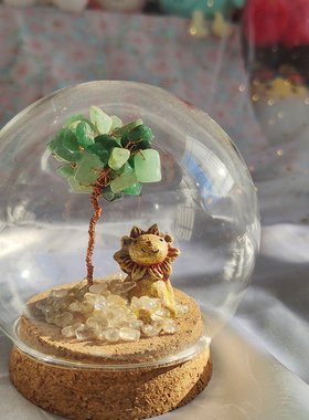 水晶手工微景观礼物万圣节狮子座