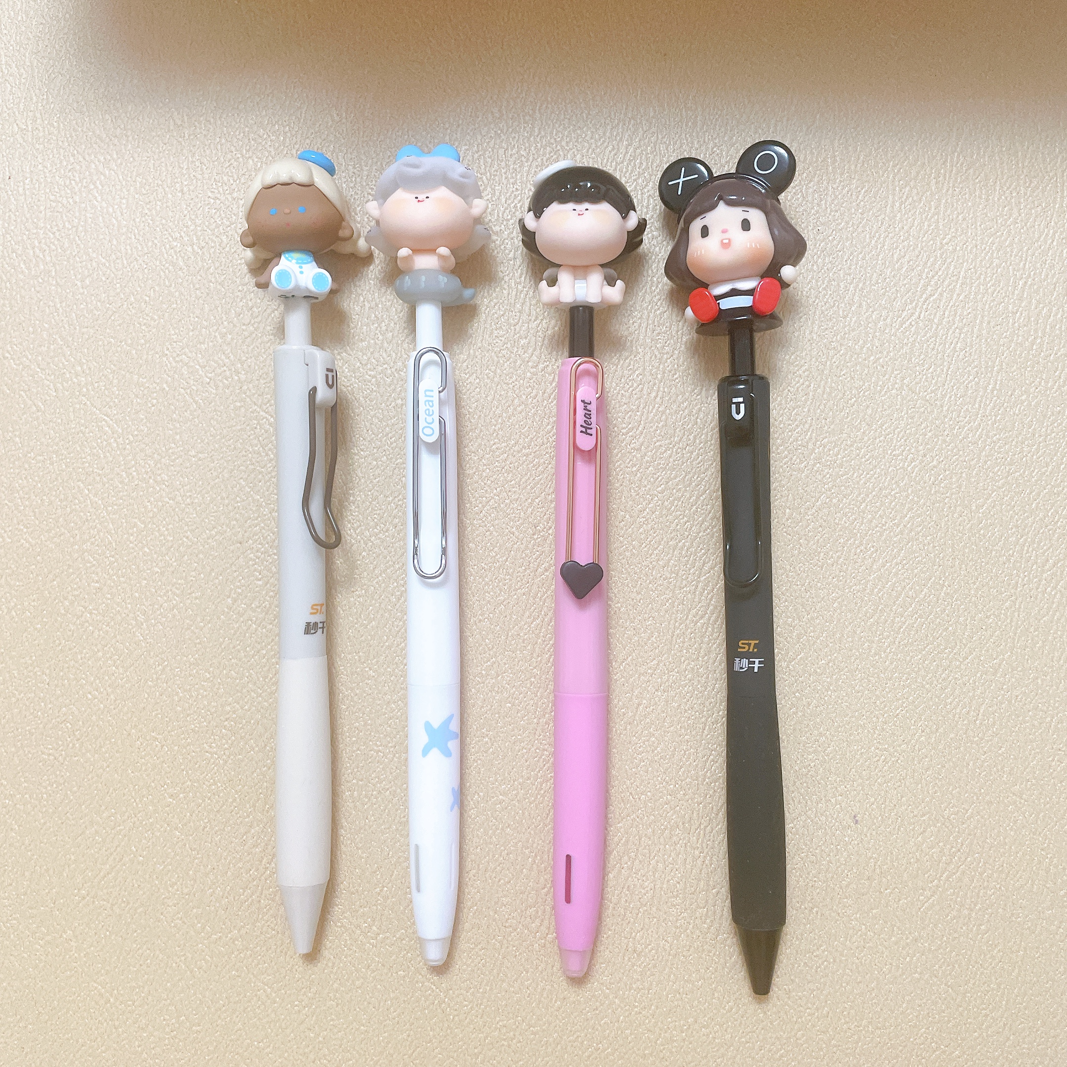 混IP系列柯林colnk手工制作萌粒笔 DIY手作文具中性笔黑色