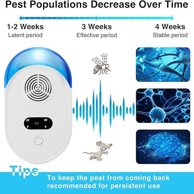 英标驱鼠器家用多功能超声波可调节大功率电子驱赶蚊虫欧规驱蚊器