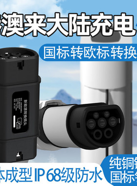 GBT转Type2国标转欧标转接头港澳新能源汽车充电桩充电枪转换插头