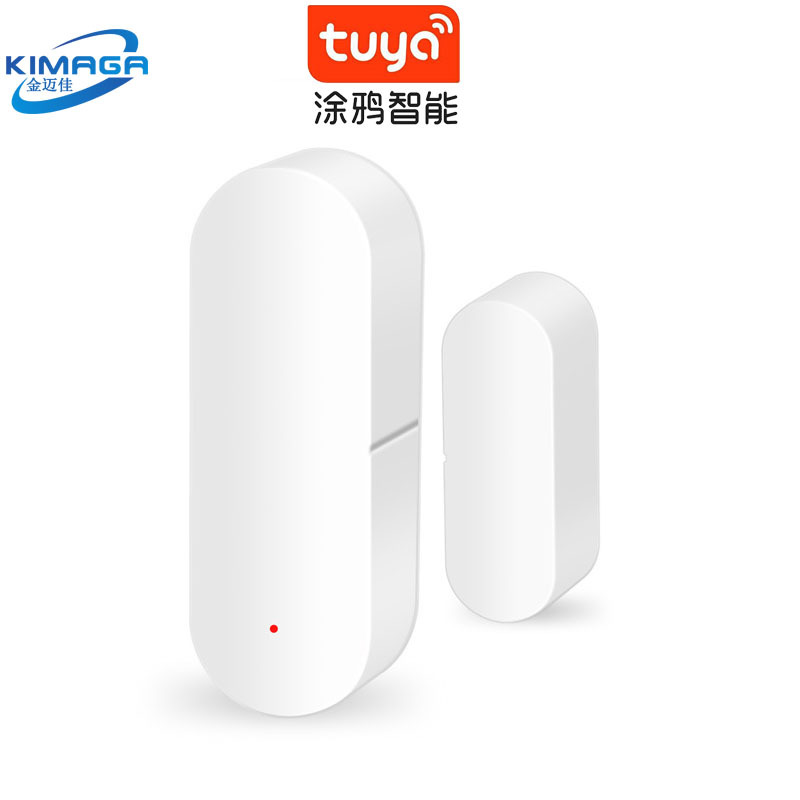 涂鸦WiFi门磁智能门窗探测器Tuya门磁控制支持谷歌Alexa语音控制