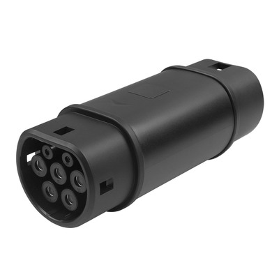 电源适配器新能源汽车单三相充电枪转接头GB/T转Type2充电转换器
