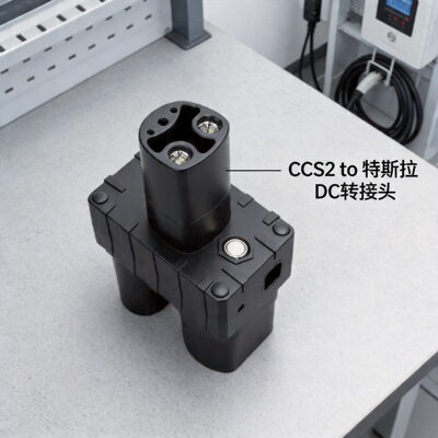 CCS2toTESLA直流充电桩取电转换器给特斯拉充电转换头NACS车充电