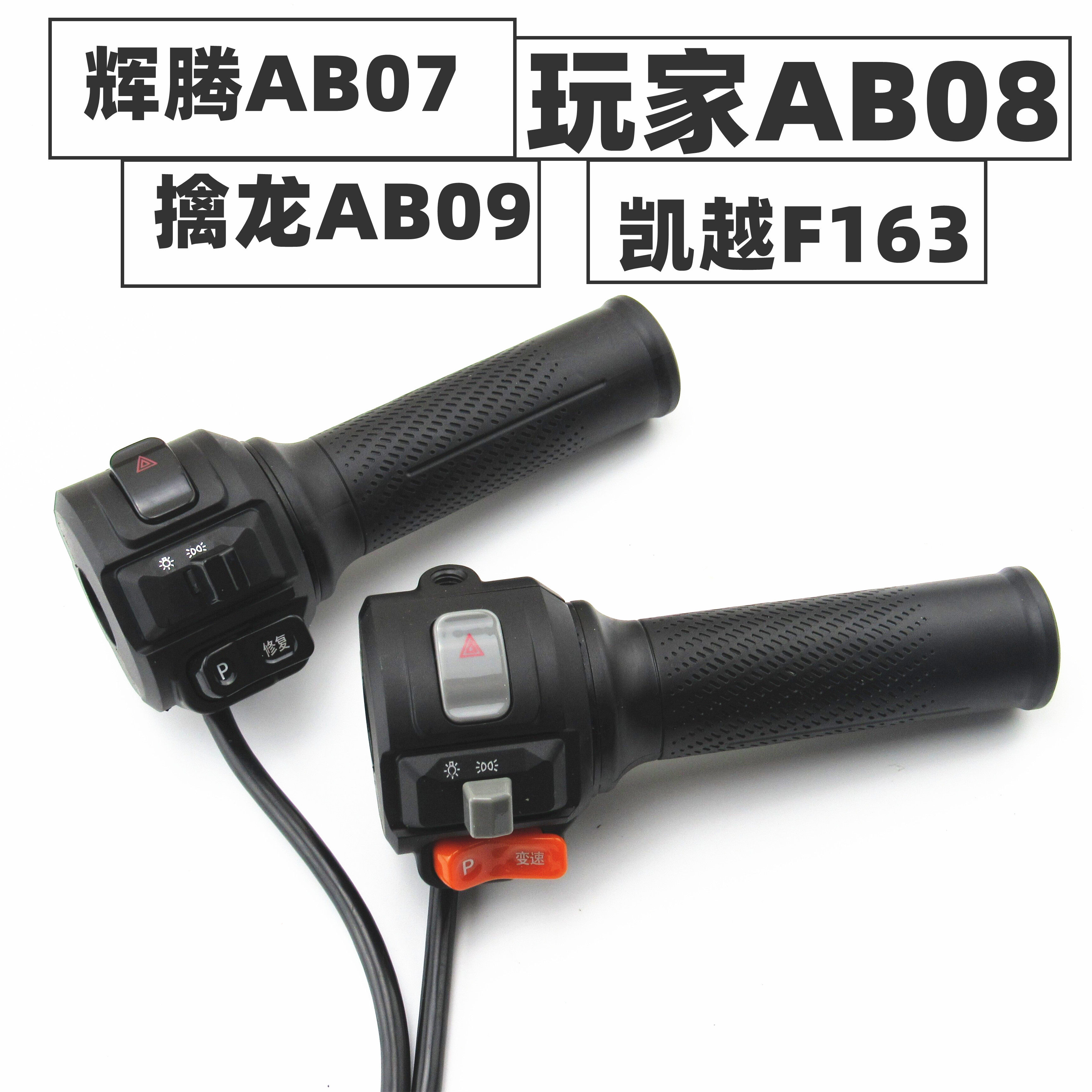 适用于爱玛电动车辉腾AB07Q擒龙凯越玩家左右组合开关油门转把手