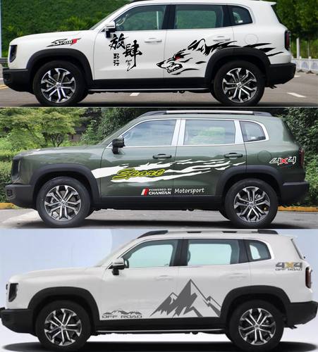 适用于哈弗大狗车身贴哈佛坦克300拉花 H6H5个性腰线改装装饰贴纸