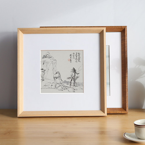 密斯雅居斜边实木中式挂墙