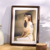 黑胡桃色实木相框摆台高级感diy洗照片做成相册挂墙画框空框装 裱