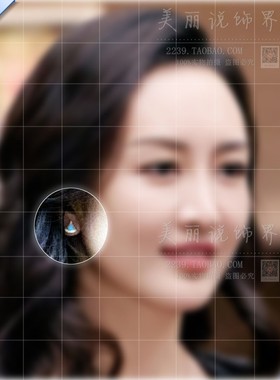 乘风破浪的姐姐3王鸥同款耳环蓝色扇形耳针气质中古925银针耳坠