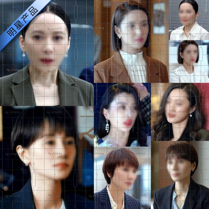 玫瑰之战同款耳环顾念袁泉令仪俞飞鸿许倩妮隋俊波郭美瑜王姬项链