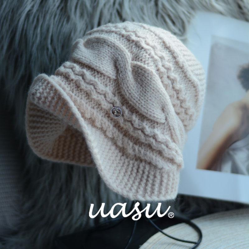 捡漏时尚百搭毛线帽子女秋冬