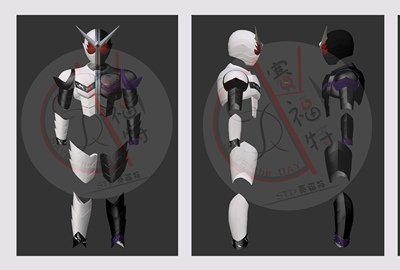 假面骑士W软甲皮套 双骑獠牙王牌形态软甲cos皮套道具