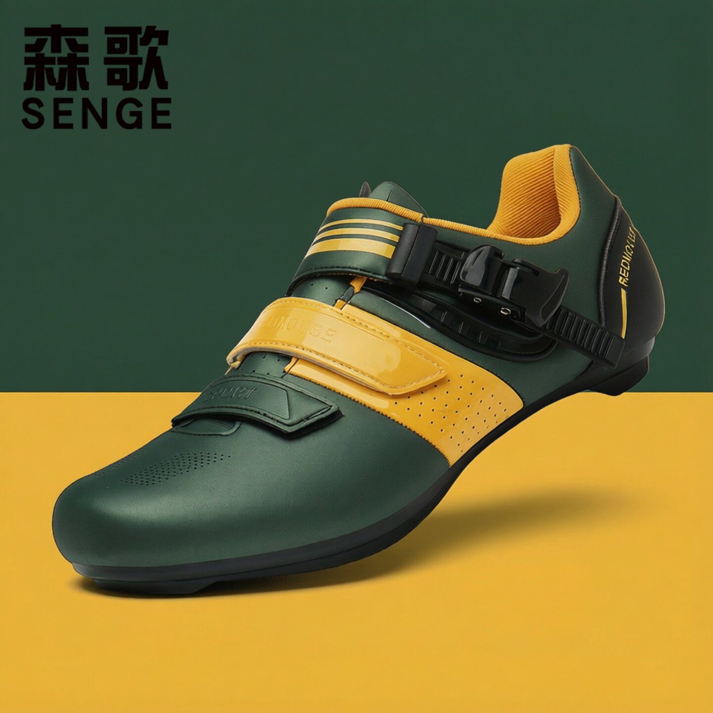 森歌无锁骑行鞋男专业公路车锁鞋山地车自行车硬底非锁单车鞋春季