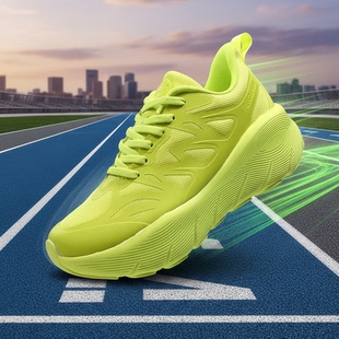 跑步鞋女款运动休闲鞋软底不累脚女纯白休闲女鞋轻便减震厚底增高