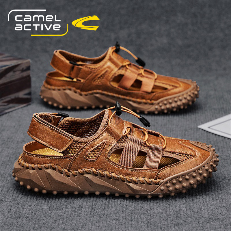 德国骆驼动感夏季网面网布凉鞋男士防臭网眼鞋驾车鞋户外耐磨休闲,流行男鞋,网面鞋,淘宝优惠券,粉丝福利购,淘宝优惠卷