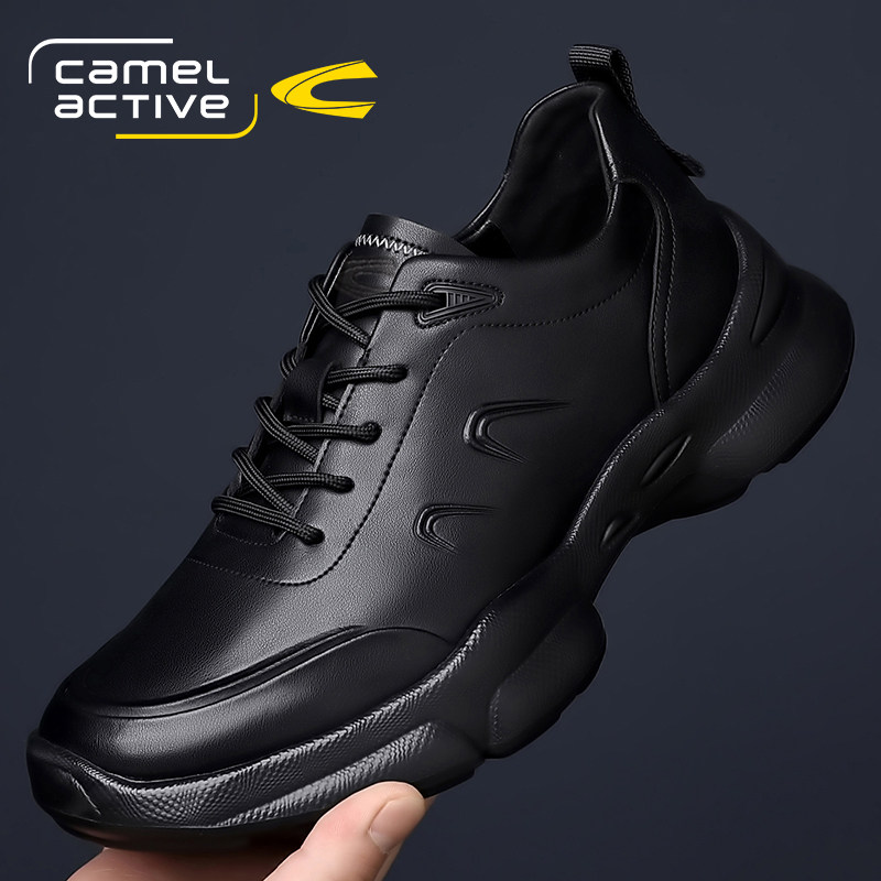 德国骆驼动感鞋子男鞋春秋季爆款运动厚底老爹鞋户外徒步登山鞋
