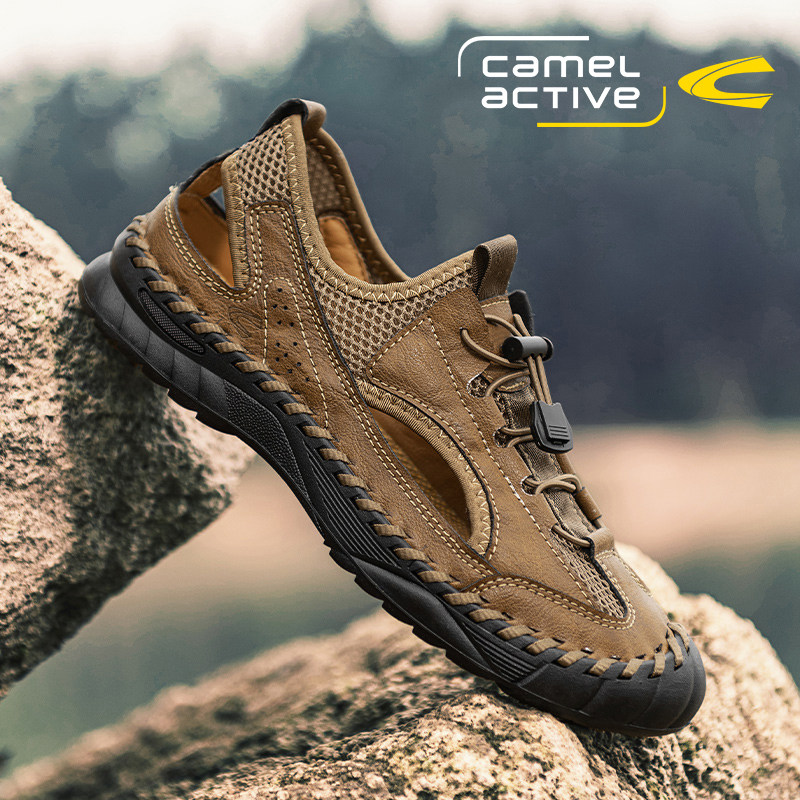 骆驼动感男鞋新款夏季透气网面鞋镂空网布鞋一脚蹬运动休闲鞋子,流行男鞋,休闲凉鞋,淘宝优惠券,粉丝福利购,淘宝优惠卷