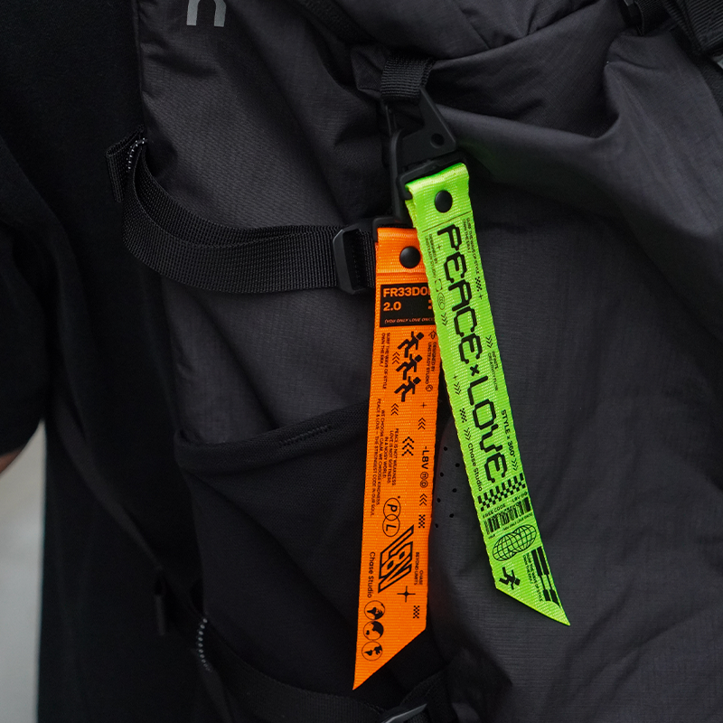 CHASE背包登山包挂饰飘带机能风