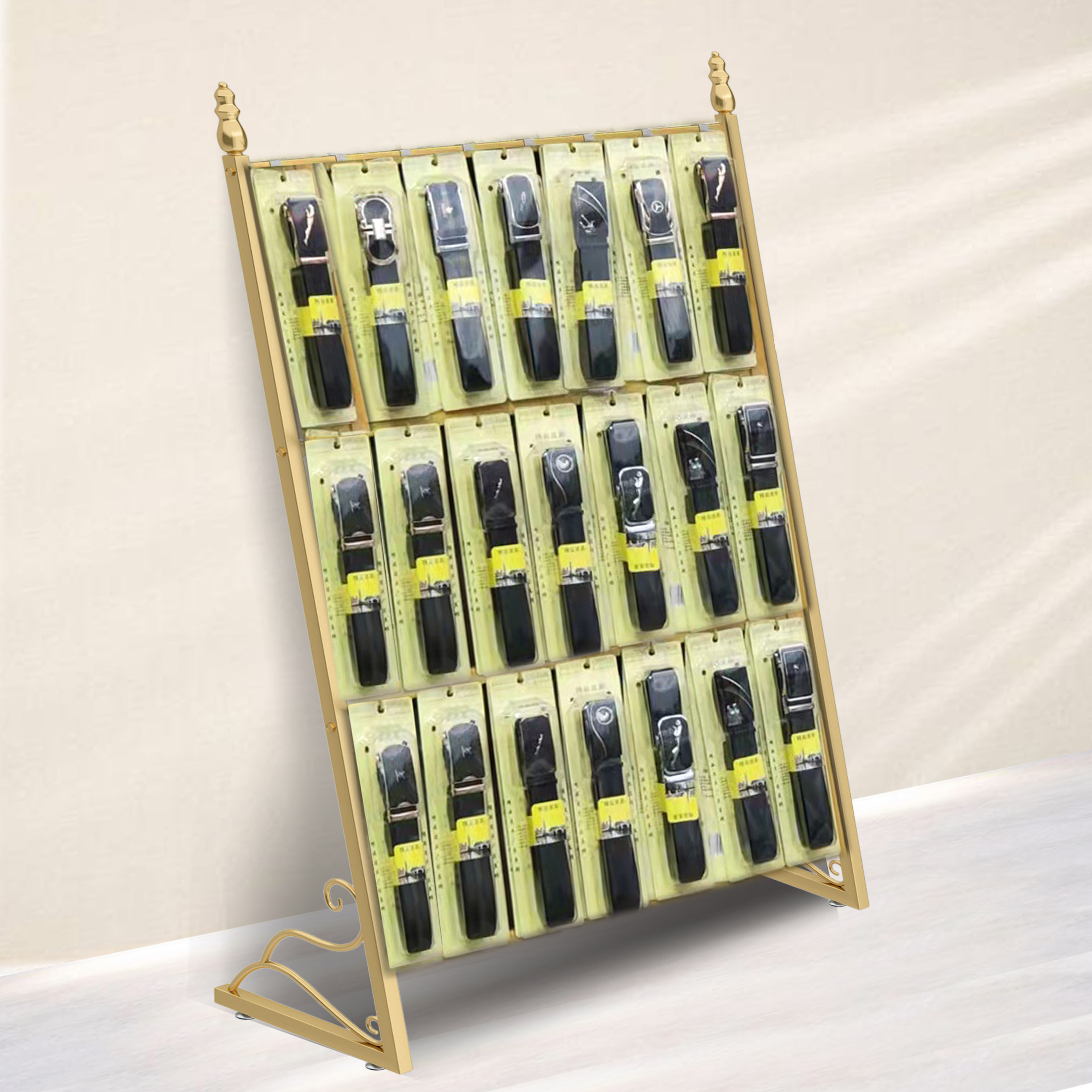 皮带架子腰带展示架内衣裤盒装袜子架拖鞋手机壳饰品零食商品挂架