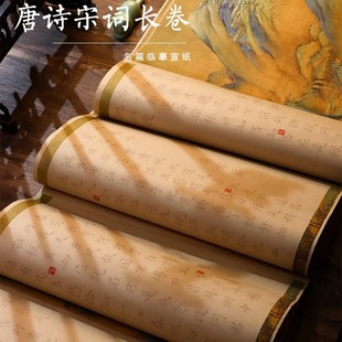 唐诗宋词李煜李清照苏轼辛弃疾诗词描红毛笔楷书练字帖宣纸长卷