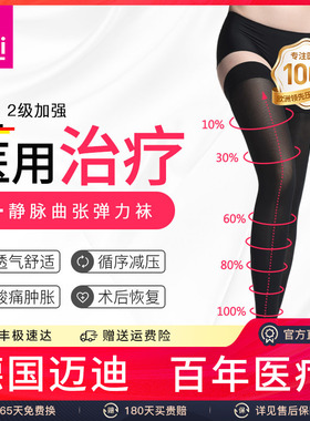 德国进口medi迈迪二级压力长筒医疗静脉曲张弹力袜医用治疗型筋脉