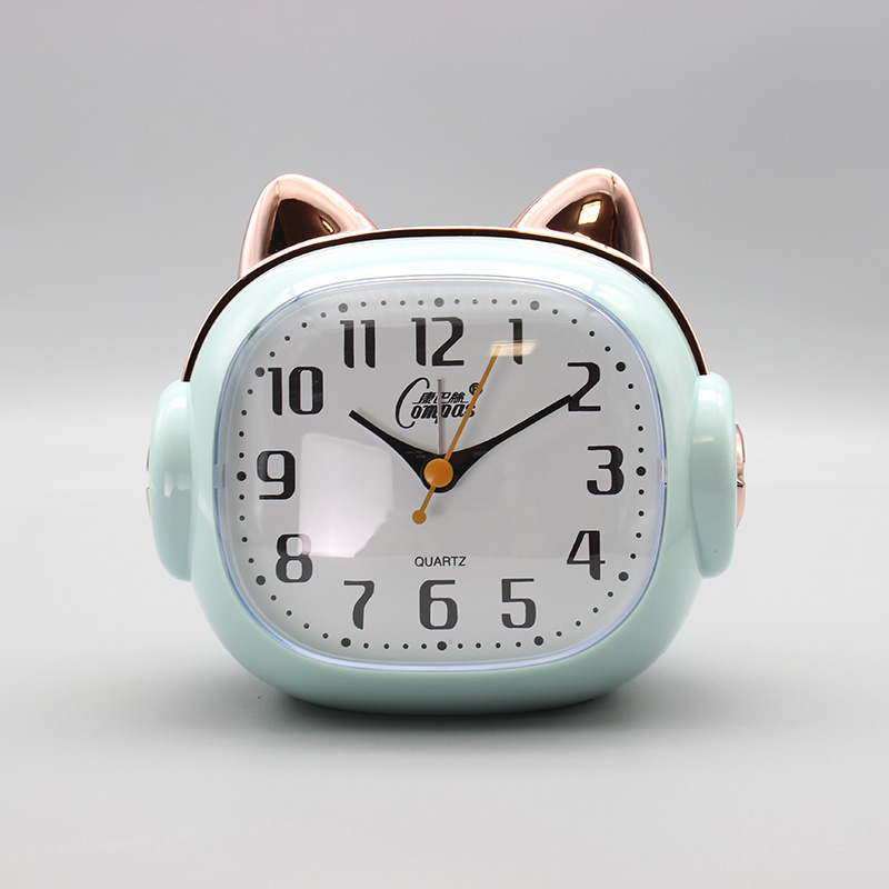 猫耳静音桌面时钟学生专用