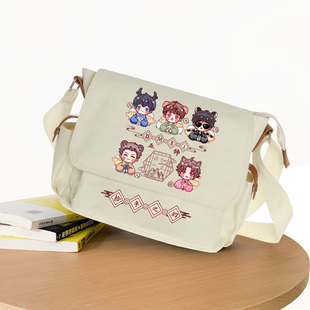 盗墓笔记周边张起灵吴邪黑花同人动漫二次元学生书包男单肩斜挎包