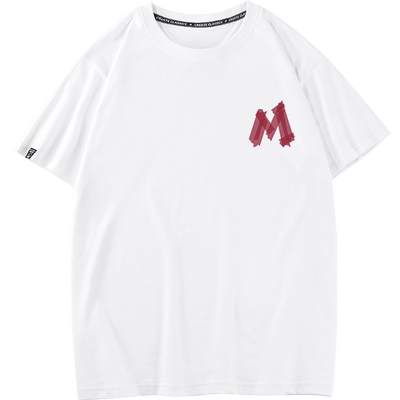 不一样情侣装夏季T恤W M 字母美式潮牌disoo小众设计感短袖男套装