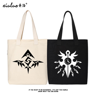 秀洛动漫周边补课书包单肩斜挎手提袋帆布包包女大包东方project