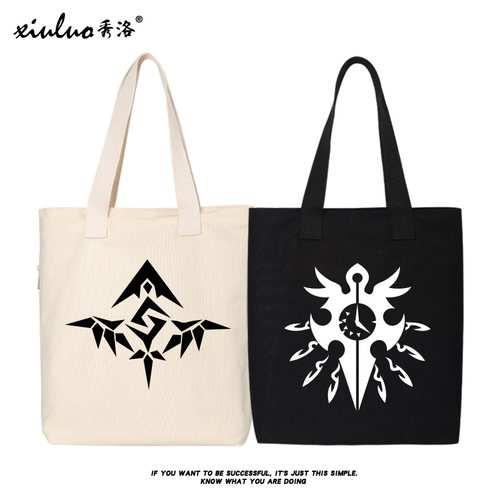 秀洛东方project补课女帆布书包