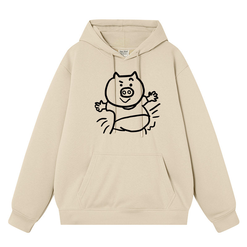 秀洛猪猪小胖秋冬新款连帽加绒卫衣男女情侣装衣服圆领套头外套,男装,卫衣,淘宝优惠券,粉丝福利购,淘宝优惠卷