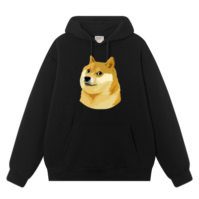 柴犬肌肉神烦狗休闲宽松帽衫男