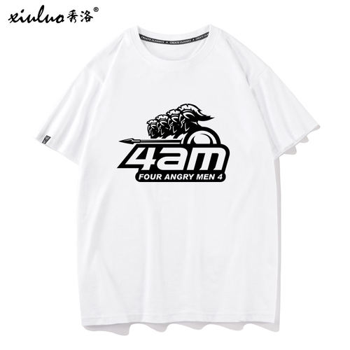 秀洛4AM战队队服godv韦神PUBG吃鸡游戏大吉大利绝地短袖T恤男求生