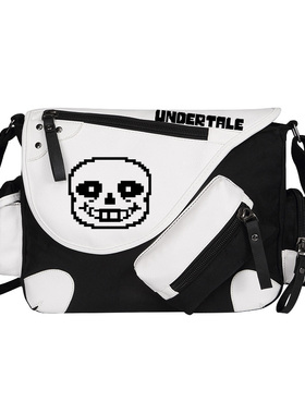 Sans背包 UNDERTALE周边斜挎包 传说之下 动漫单肩二次元学生书包