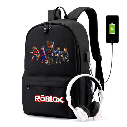 秀洛罗布乐思周边书包Roblox学生男女休闲件套双肩背包