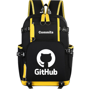 章鱼猫小恐龙it狂人程序员双肩包程序猿极客GITHUB书包男双肩背包