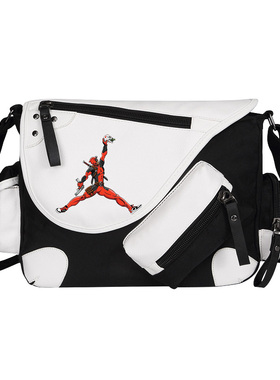 pu帆布周边书包斜挎包学生单肩包背包男邮差包帆布包Deadpool死侍