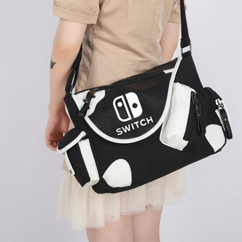 秀洛周边电脑包笔记本学生书包斜挎包单肩包背包switch ps5邮差包