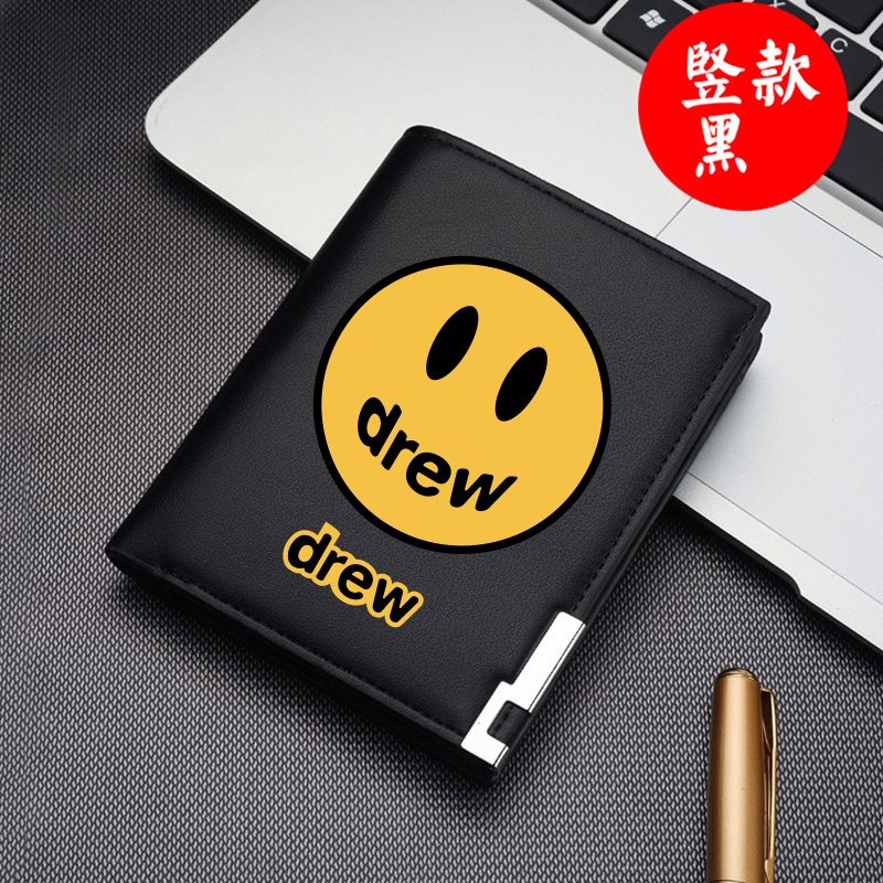 秀洛drew同款笑脸钱包钱夹子多卡位银行卡包收纳包